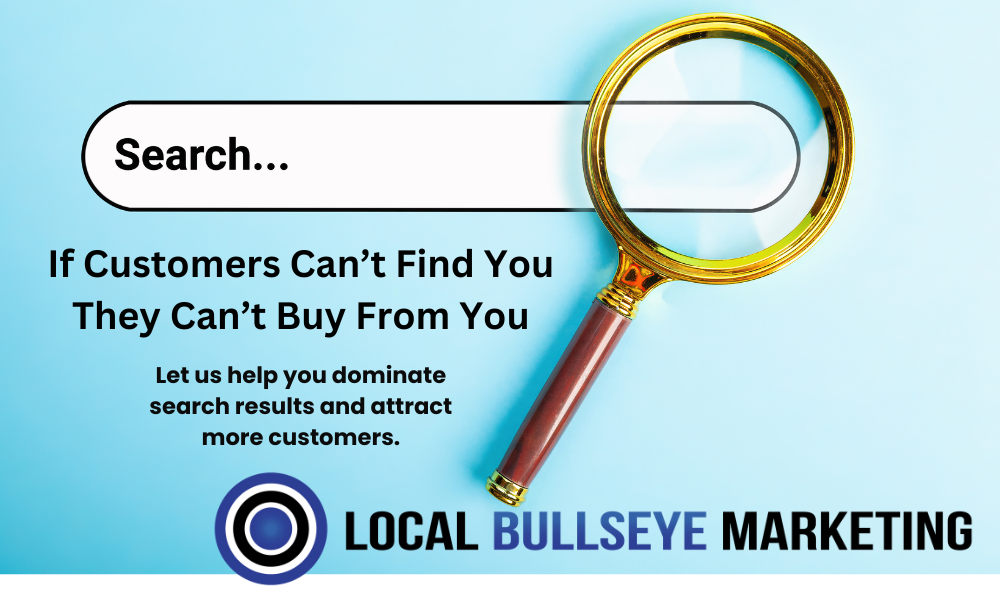 Ad for local BullsEye Marketing